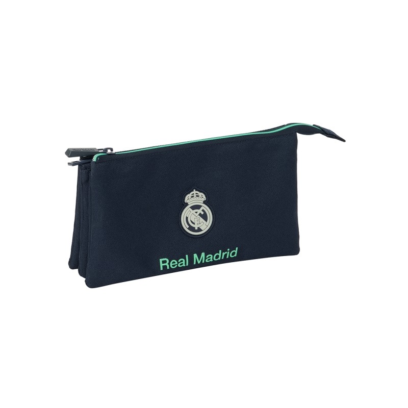 Safta Real Madrid Seconda divisa 25/26 Borsa multiuso - 3 scomparti con cerniera - Tasca interna - 0.6 L - 220x30x120 mm
