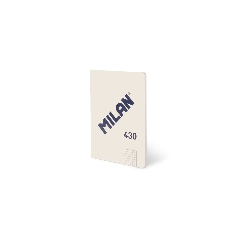Milan 430 Taccuino rilegato in colla. formato A5. quadretti 5x5 - 48 fogli da 95 g/m² - Microperforato - Copertina morb