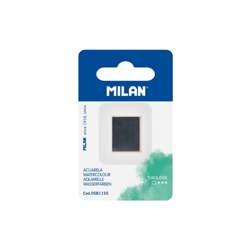 Milan Art Acquerello di ricambio - Godet medio - Colore turchese