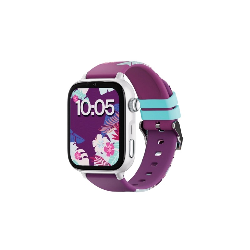 Savefamily Smartwatch per bambini SaveWatch Plus 2 - Schermo AMOLED - Cassa bianca - Cinturino in silicone Maui