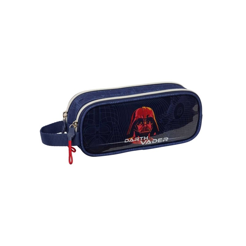 Safta Star Wars Borsa multiuso - 2 scomparti con cerniera - Manico laterale - Capacità 1 L - 21x8x6 cm - Colore blu mar