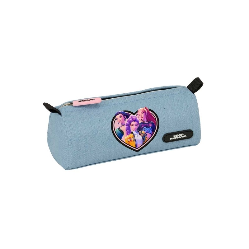 Safta K-Pop Demon Hunters Huntr/X Borsa portaoggetti - 1 scomparto con cerniera - 21x8x7 cm - Colore: azzurro