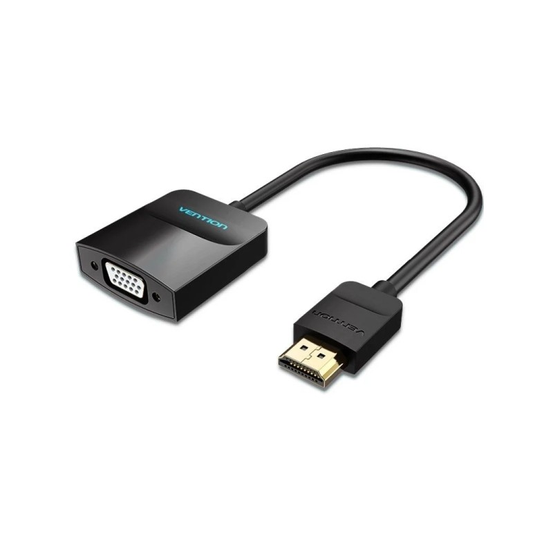 Cavo convertitore Vention da HDMI maschio a VGA femmina - Full HD - ARC - Presa audio da 3.5 mm - Lunghezza 0.15 m - Con
