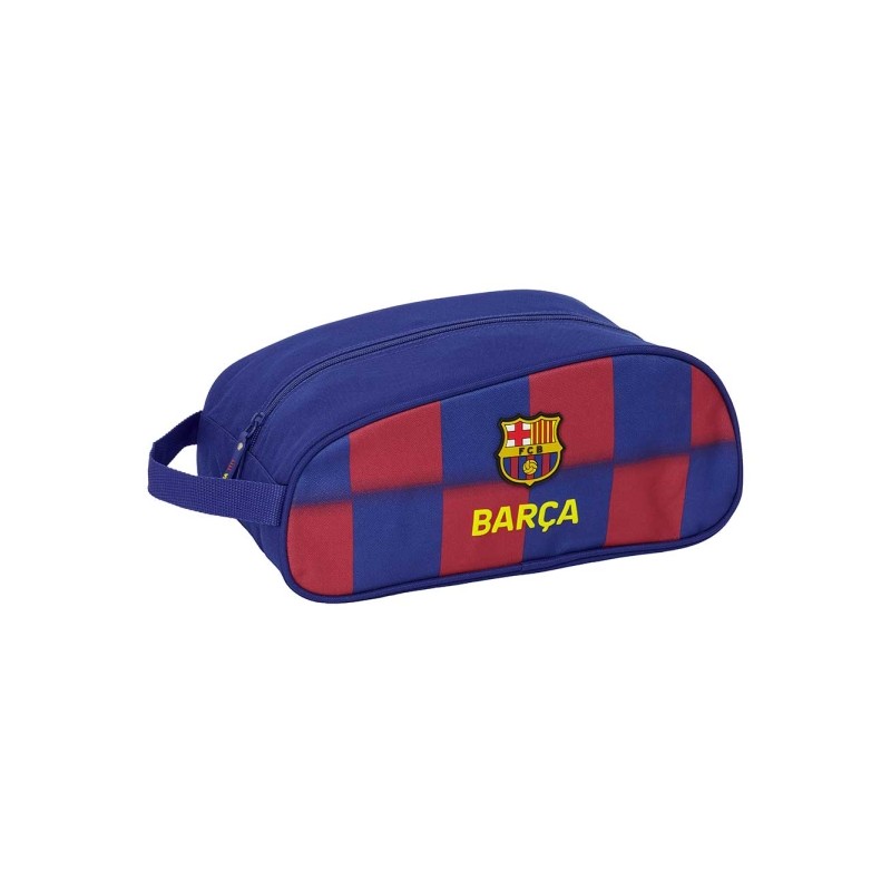 Safta F.C. Barcelona Scarpiera da 9.18 L - Ovale - Manico - Chiusura a cerniera - 34x15x18 cm - Colore: rosso e blu