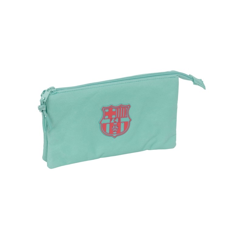 Safta F.C. Barcelona Borsa da ragazza color muschio - 3 scomparti con cerniera - Tasca interna - 0.6 L - 220x30x120 mm -