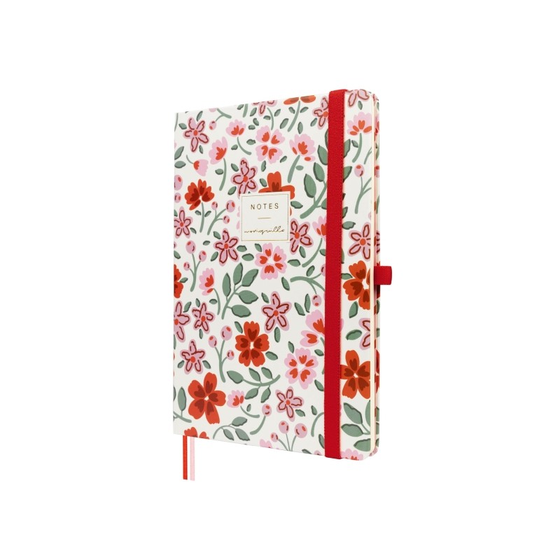 Finocam Moniquilla Quaderno con copertina rigida - 72 fogli - Formato A5 - 148x210 mm - Carta color crema da 80 g/m² - 