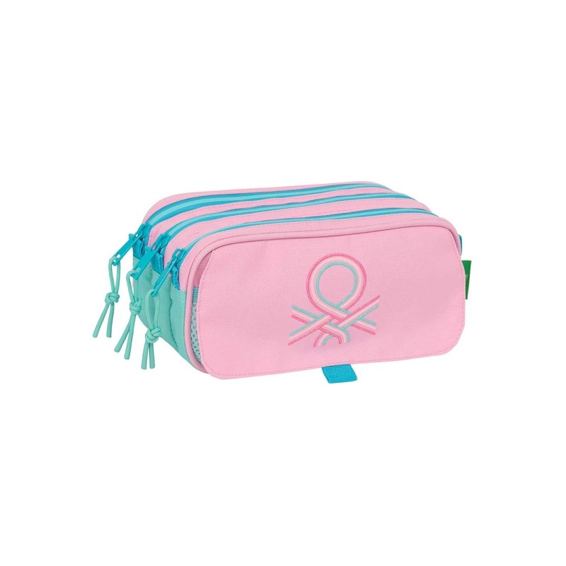 Safta Benetton Dolce Borsa multiuso - 3 scomparti con cerniera - Tasca frontale - Cinturino regolabile - 1.72 L - 215x80