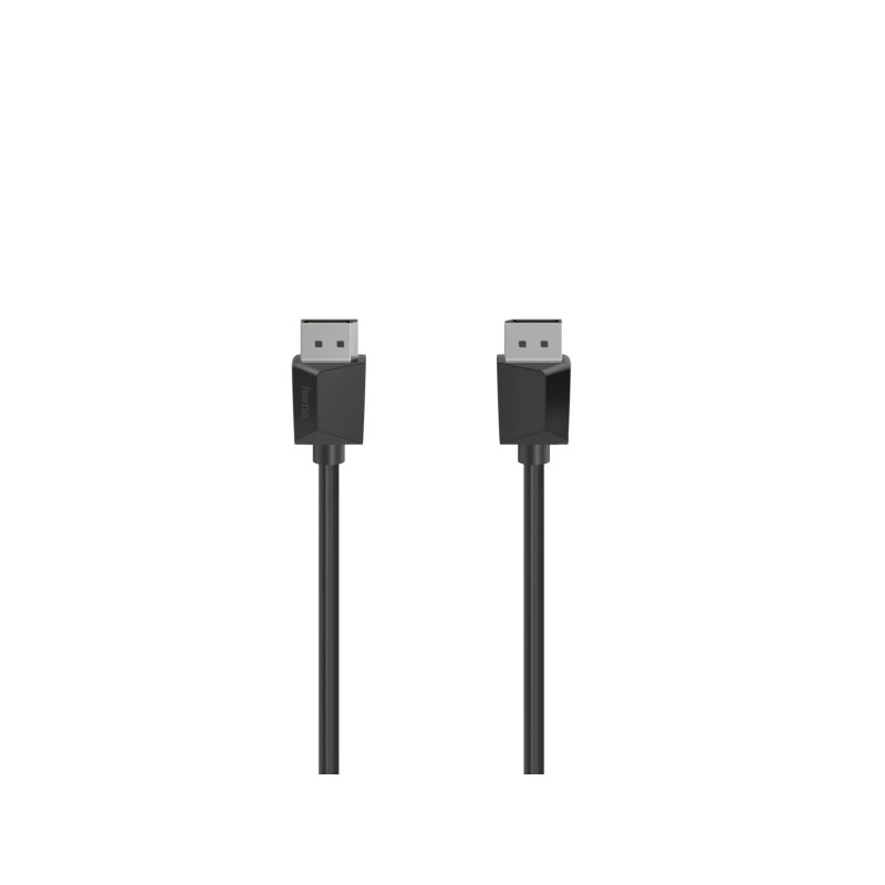 Cavo Hama Essential DisplayPort 1.2 4K - Lunghezza 3 m - Doppia schermatura - Velocità fino a 21.6 Gbps - Colore: nero