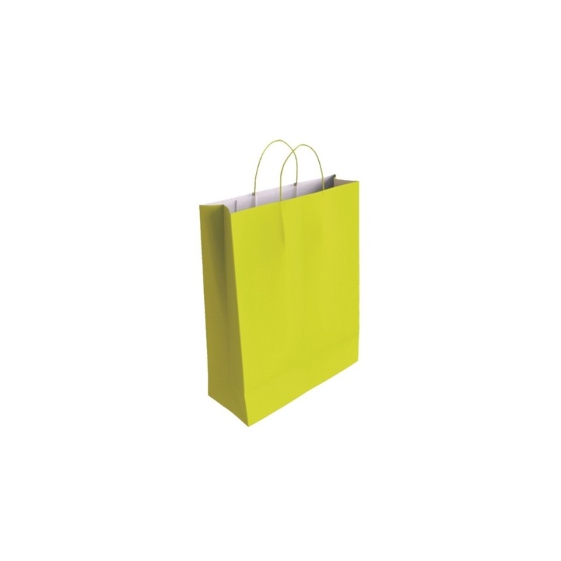 Borsa Bismark in carta di cellulosa - Dimensioni 40x14x32 cm - Colore pistacchio