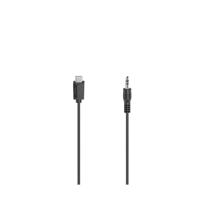 Hama Essential Cavo adattatore audio - 0.75 m - USB-C maschio - Jack maschio da 3.5 mm - Stereo - Colore: nero