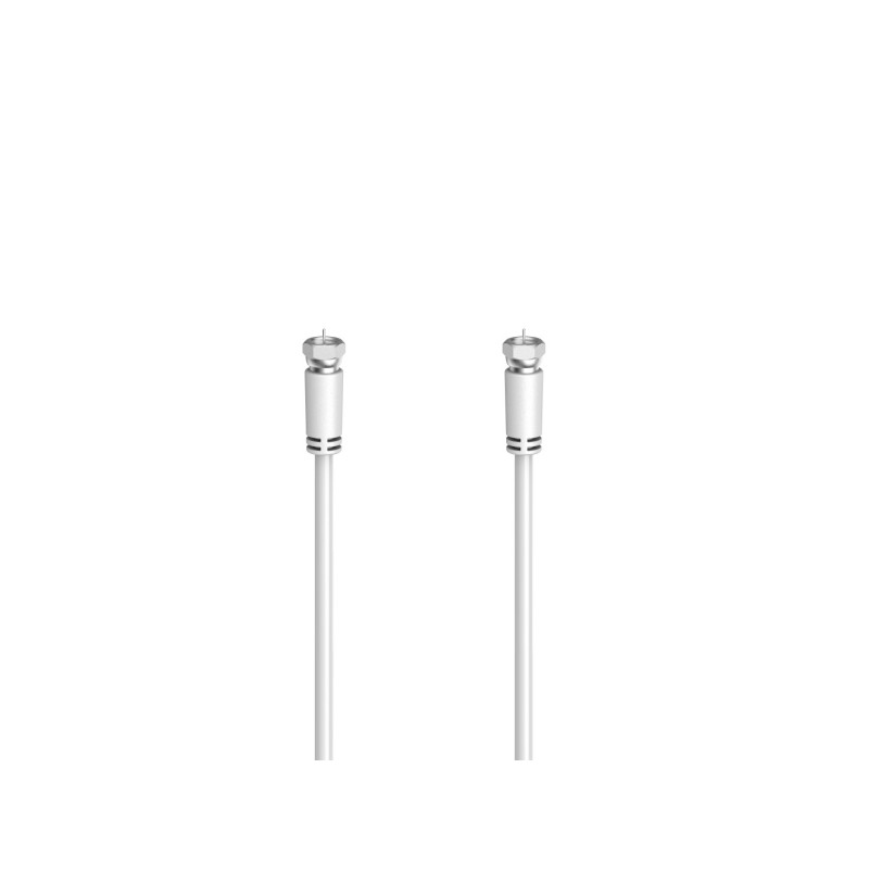 Cavo coassiale per antenna Hama tipo F - Lunghezza 1.5 m - Colore bianco