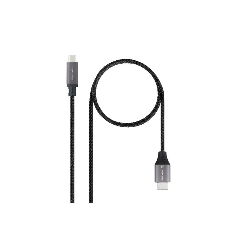 Cavo adattatore USB-C-HDMI Nanocable - Lunghezza 1.8 m - Risoluzione 4K - Involucro in alluminio - 195x230x15 mm - Color