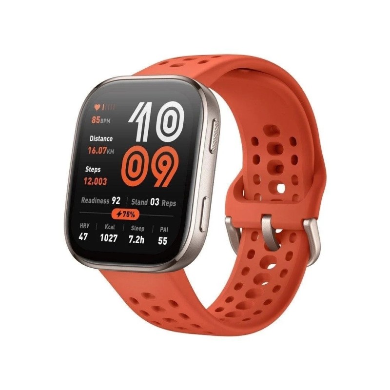 Amazfit Bip 6 Smartwatch con schermo da 1.97 - Bluetooth 5.2 - Impermeabilità 5 ATM - Colore: rosso