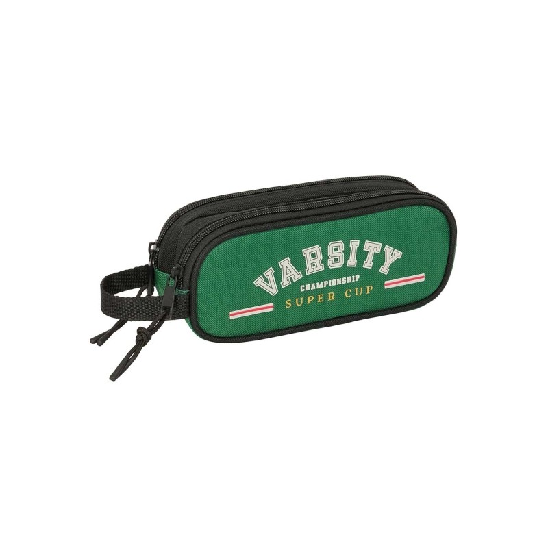 Safta Blackfit8 Varsity Borsa multiuso - 2 scomparti con cerniera - 1 L - Manico laterale - 210x60x80 mm - Colore: nero 