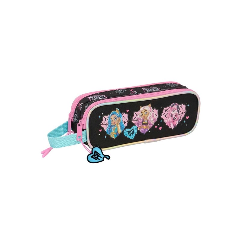 Safta Monster High Borsa multiuso - 2 scomparti con cerniera - Manico laterale - 1 L - 210x60x80 mm - Colore: nero