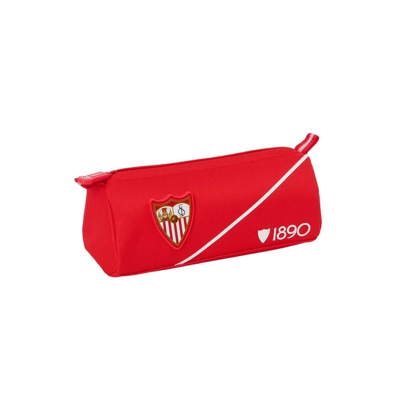 Safta Sevilla FC Borsa portaoggetti - 1 scomparto con cerniera - 21x8x7 cm - Colore: rosso