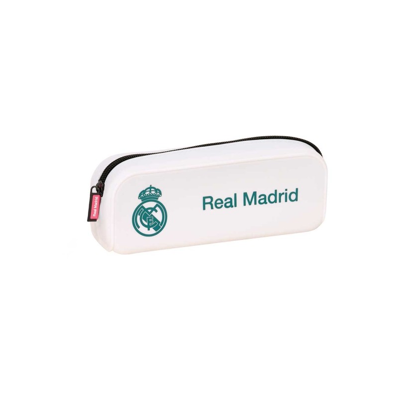 Borsa da viaggio Safta Real Madrid 26/27. forma quadrata - Silicone - Cerniera - 18.5x7.5x5.5 cm - Colore: bianco