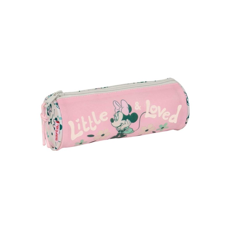Safta Minnie Mouse Minty - Contenitore multiuso - Maniglia facile da aprire - 1 L - 200x70x70 mm - Colore rosa pastello