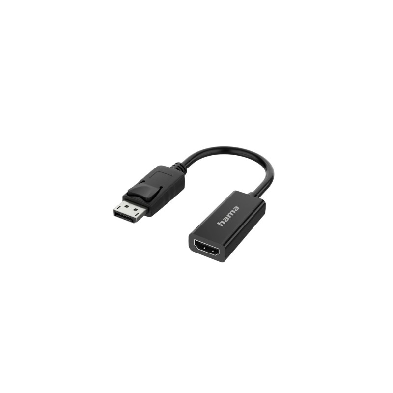 Hama Essential Adattatore video - 4K - DisplayPort maschio - HDMI femmina - Colore: nero