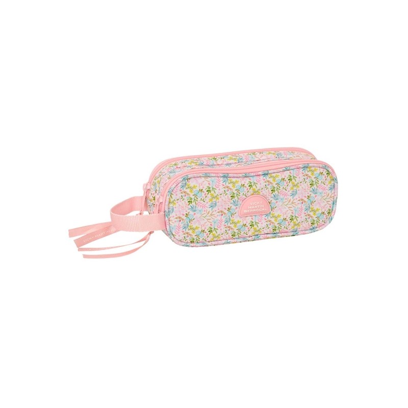 Safta VMB Borsa multiuso - 2 scomparti con cerniera - Manico laterale - 1 L - 210x60x80 mm - Colore rosa