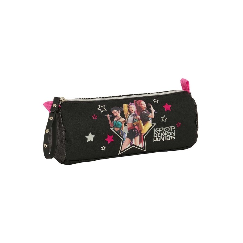 Safta K-Pop Demon Hunters Energy Borsa portaoggetti - 1 scomparto con cerniera - 21x8x7 cm - Colore: nero
