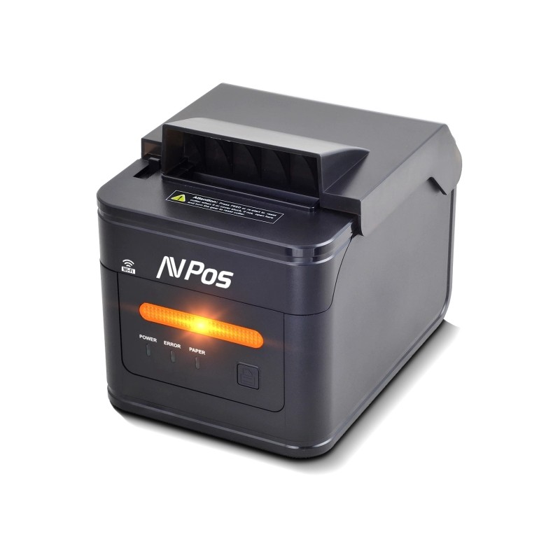 AVPos AVP-K46W Stampante termica per ticket da cucina K46W - Segnalatore luminoso e acustico - Involucro resistente all'