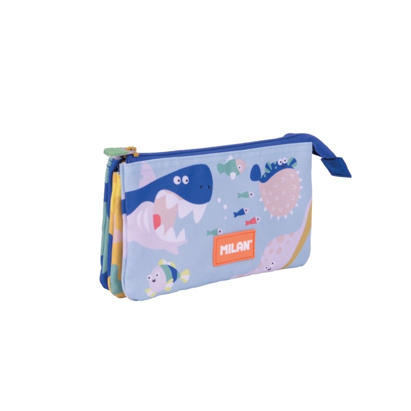 Milan Blue Odyssey Custodia multiuso - 5 scomparti - 22x12x4 cm - Multicolore