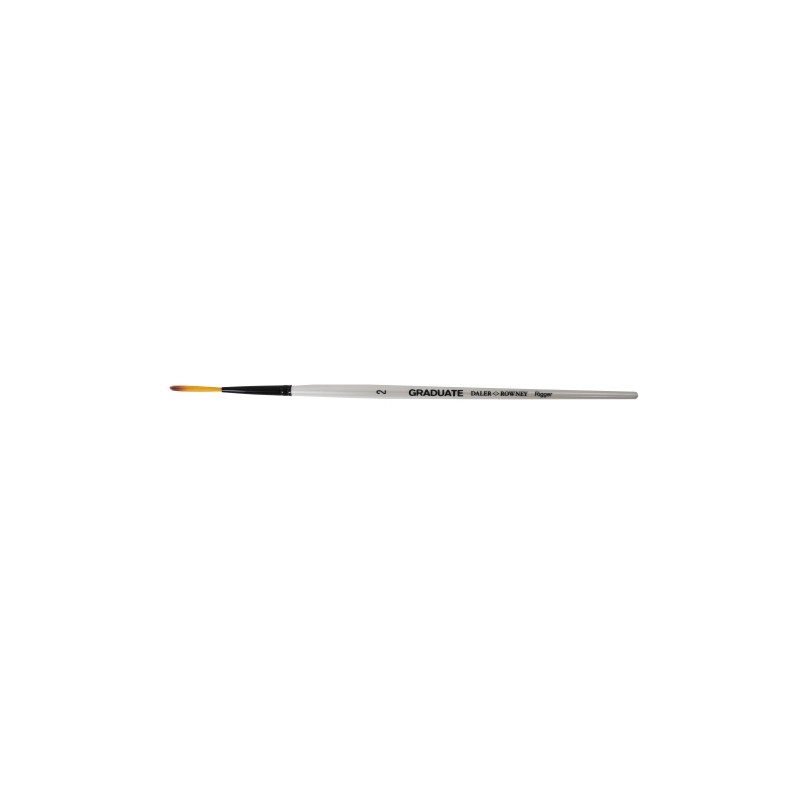 Pennello per acquerello Daler Rowney Graduate - Setole sintetiche - Manico corto - Punta extra lunga n. 2