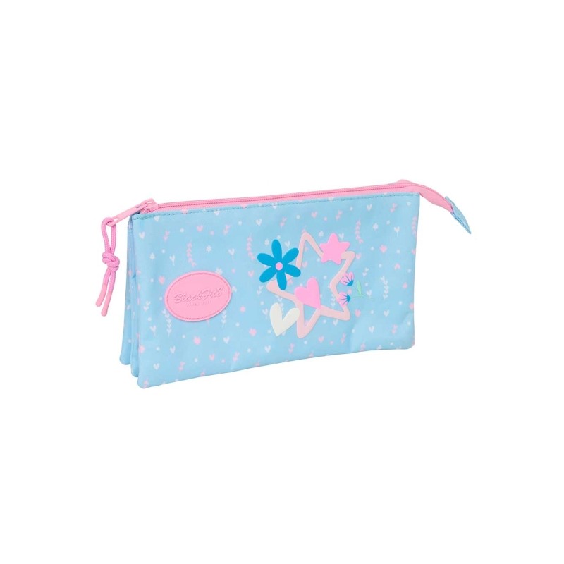Safta Blackfit8 Smile Borsa portaoggetti - 3 scomparti con cerniera - Tasca interna - 0.6 L - 220x30x120 mm - Colore azz