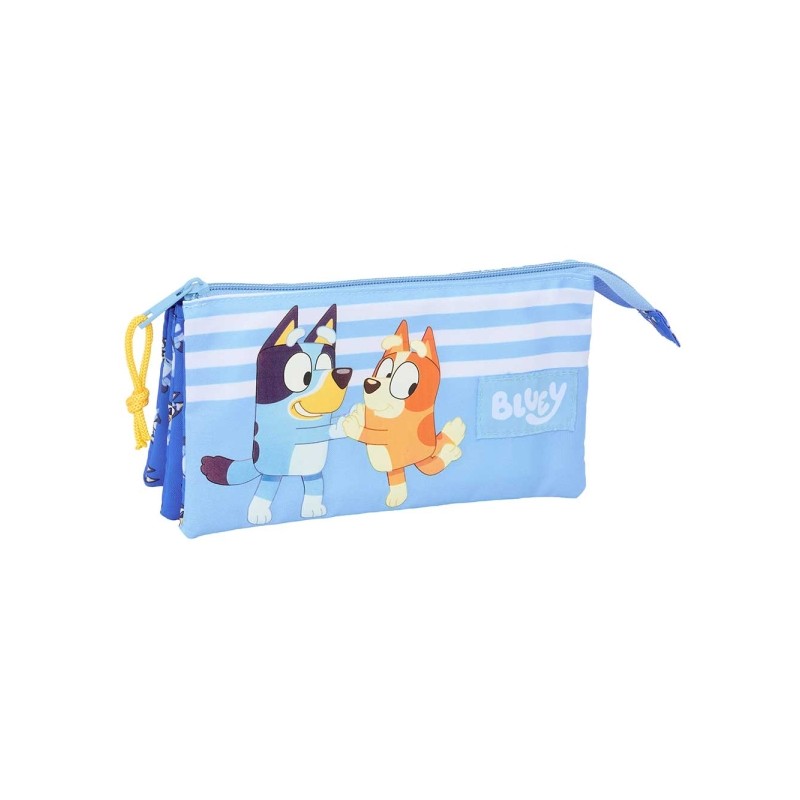 Safta Bluey Let'S Play Borsa portaoggetti - 3 scomparti con cerniera - Tasca interna - 0.6 L - 220x30x120 mm - Colore: b