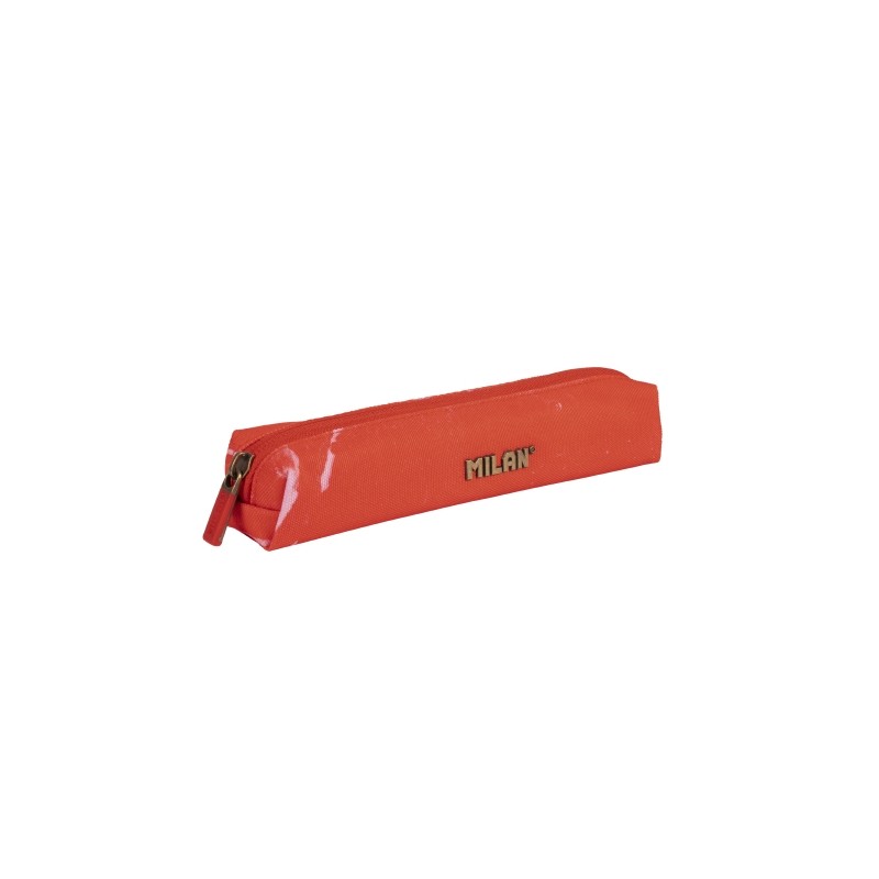Milan Lava Mini astuccio multiuso - Rotondo - Chiusura con cerniera - 20.5x4.5x5 cm - Colore: rosso
