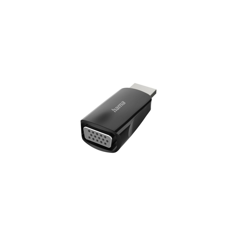 Hama Essential Adattatore video - Full HD - HDMI maschio - VGA femmina - Colore: nero