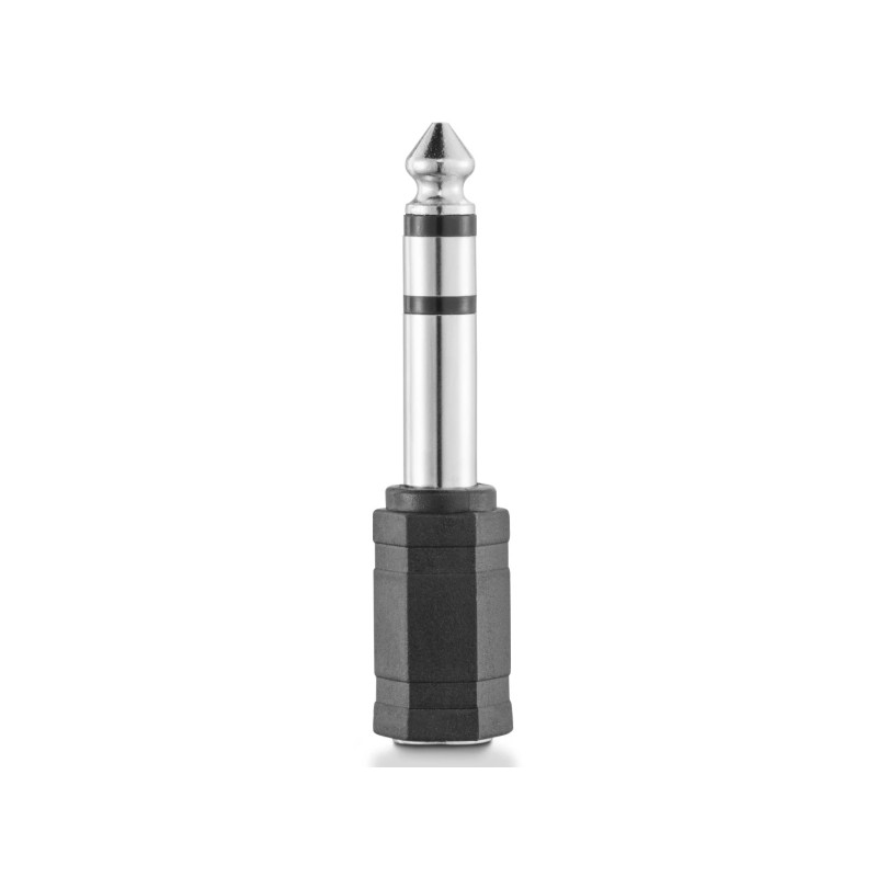 Hama Essential Adattatore Jack - Femmina 3.5 mm - Maschio 6.3 mm - Colore: nero