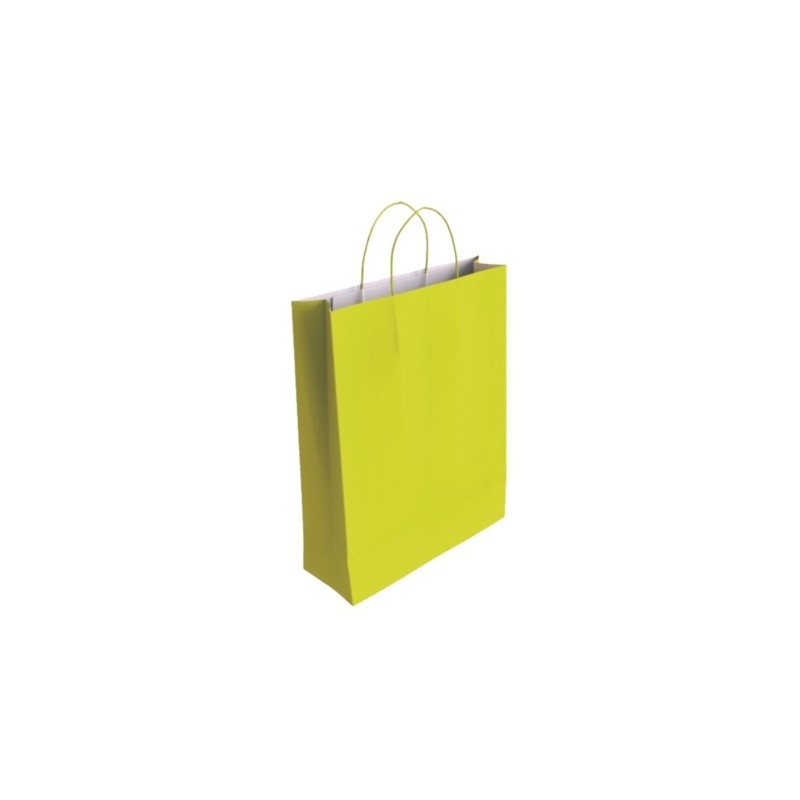 Borsa in carta di cellulosa Bismark - Dimensioni 37x12x27 cm - Colore pistacchio