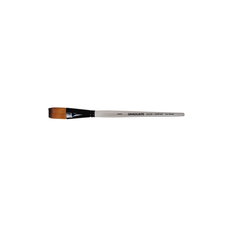 Pennello Daler Rowney Graduate Multitecnica - Setole sintetiche - Manico corto - Piastra extra-lunga 3/4