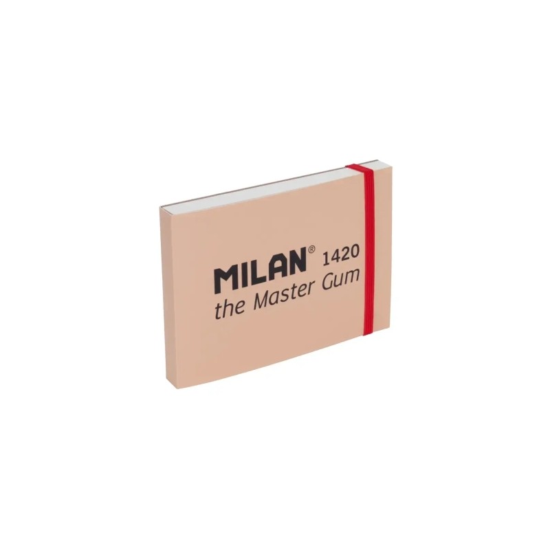 Milan 1420 The Master Gum Bloc da 30 fogli per acquerello - Formato A6 - Grana fine da 300 g/m² - Chiusura con elastico