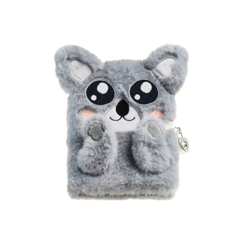 Miquel Rius Back2Fun Diario segreto peluche koala - 80 fogli a righe da 80 g - Chiusura con chiave