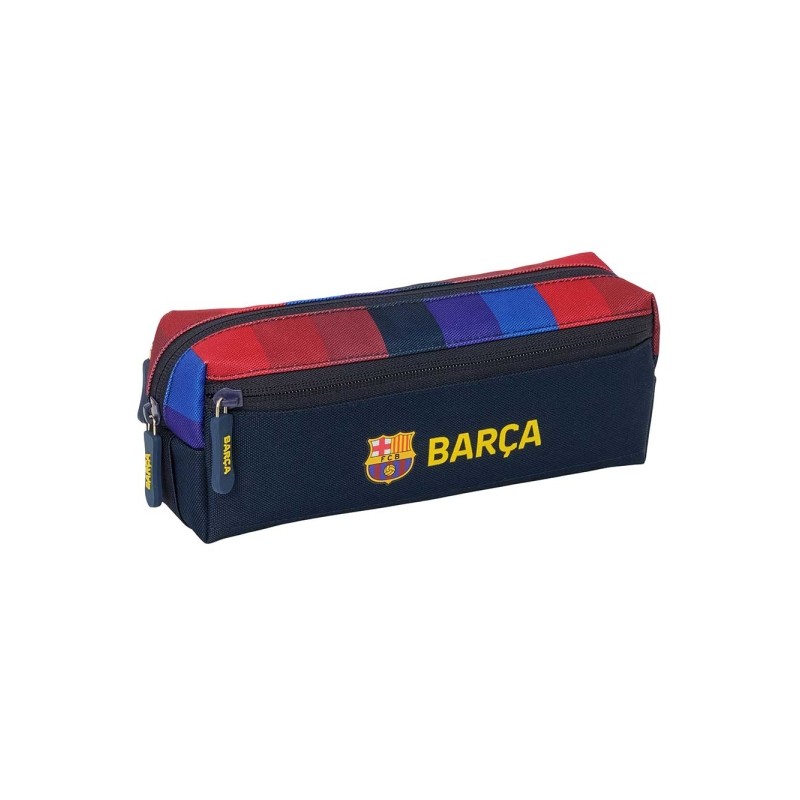 Safta F.C. Barcelona Prima divisa 26/27 Borsa multiuso - 3 scomparti con cerniera - Elastico - Compatta - 22x8.5x6 cm - 