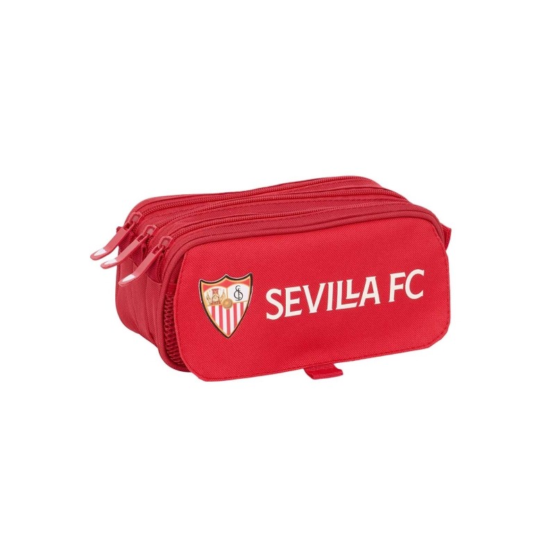 Safta Sevilla FC Borsa multiuso - 3 scomparti con cerniera - Manico laterale - Tasca frontale - Cinghia regolabile - Res