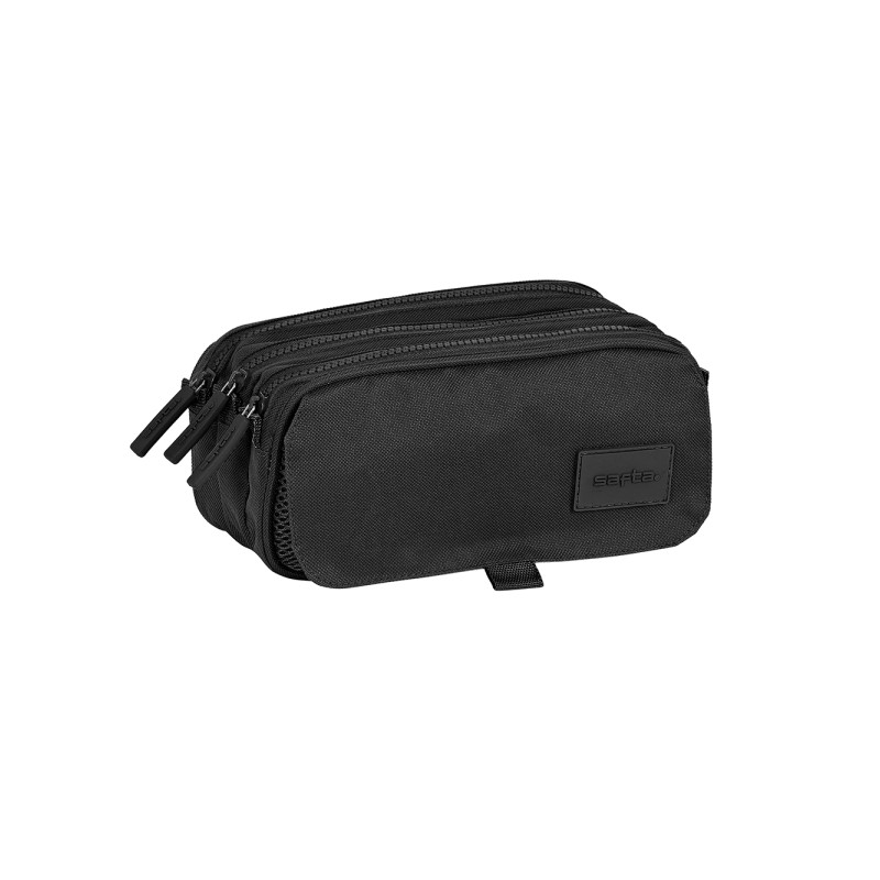 Safta Basic Portatutto - 3 scomparti con cerniera - Tasca frontale - Cinghia regolabile - 1.72 L - 215x80x100 mm - Color