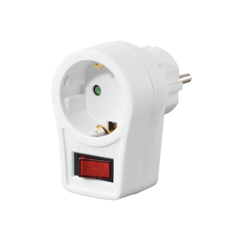 Hama Multipresa con interruttore - Potenza massima 3680 W - Colore: bianco