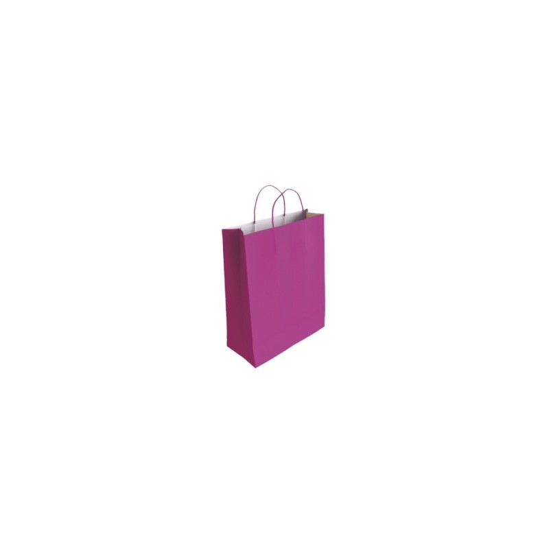 Borsa in carta di cellulosa Bismark - Dimensioni 24x8x18 cm - Colore fucsia
