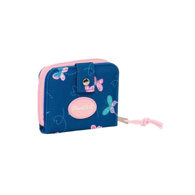 Safta Blackfit8 Mariposas Portamonete con portafoglio - Scomparto per banconote e carte - Chiusura magnetica - Scomparto