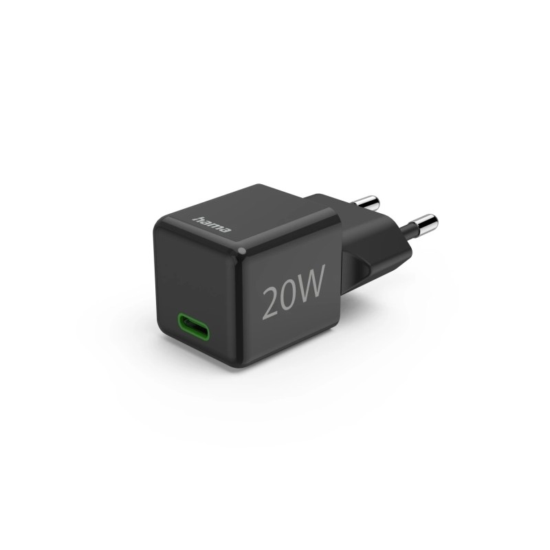 Hama Caricabatterie da muro - Potenza 20 W - USB-C - Power Delivery - Qualcomm - Colore: nero