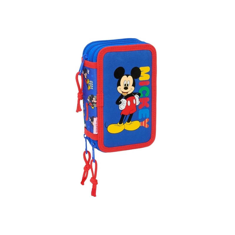 Safta Mickey Mouse Today Astuccio a 3 ripiani - 37 pezzi - 1.3 L - Gomma - Matita - Penne a sfera - Temperamatite - Righ