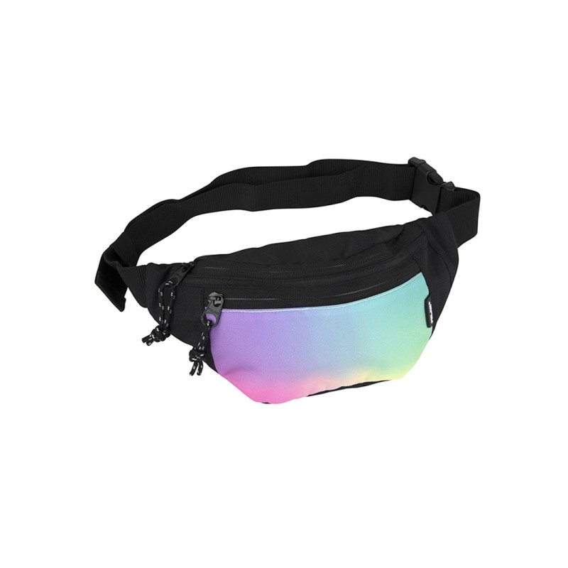 Milan Sunset Marsupio - Regolabile - Cerniera con tirazza - 3 tasche - Multicolore