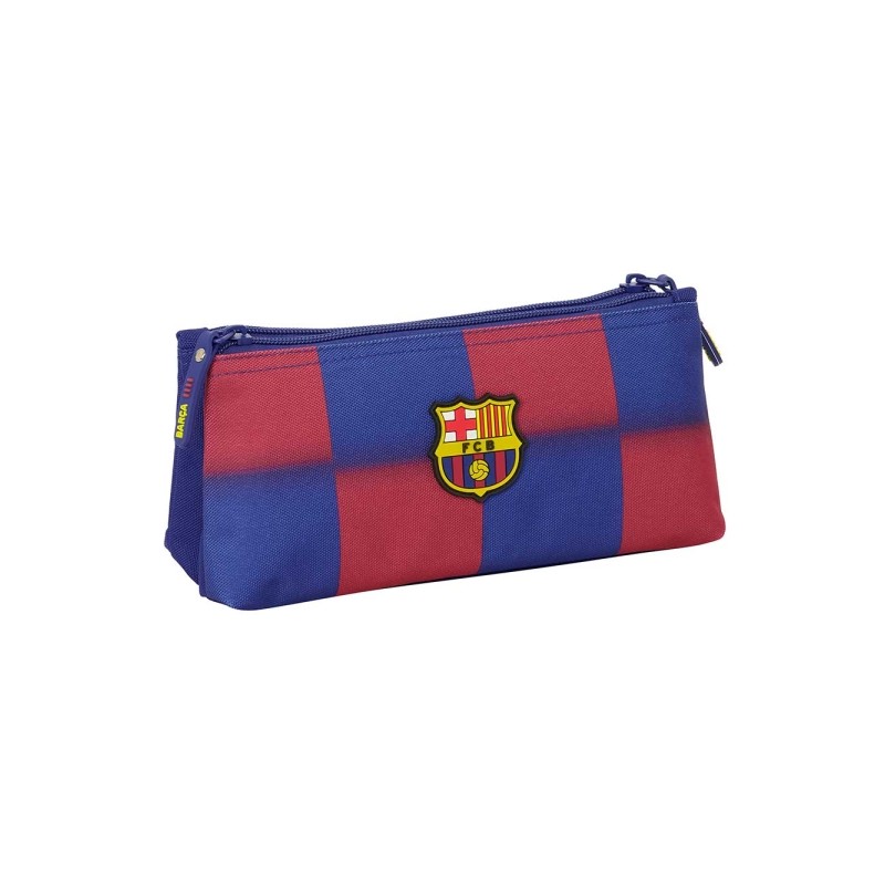 Safta F.C. Barcelona Borsa portaoggetti da 2 litri - 2 scomparti - Chiusura con cerniera - 22x10x8 cm - Colore: rosso e 