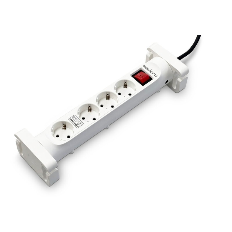 Salicru Multipresa SPS SAFE 4S: protezioni elettriche attive di ultima generazione - 4 prese Schuko - Colore bianco