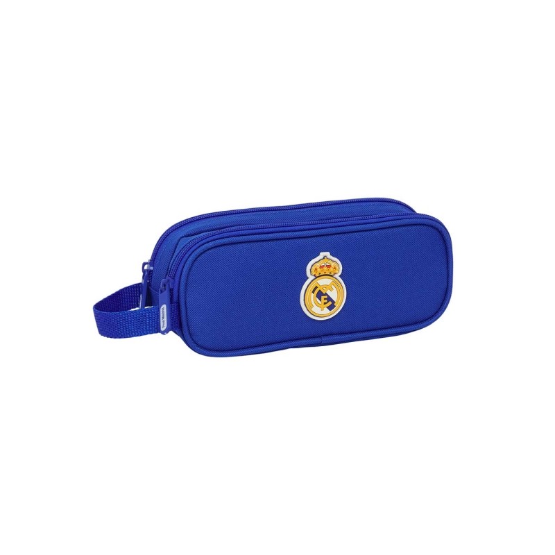 Safta Real Madrid Borsa multiuso - 2 scomparti con cerniera - Manico laterale - 1 L - 210x60x80 mm - Colore: blu