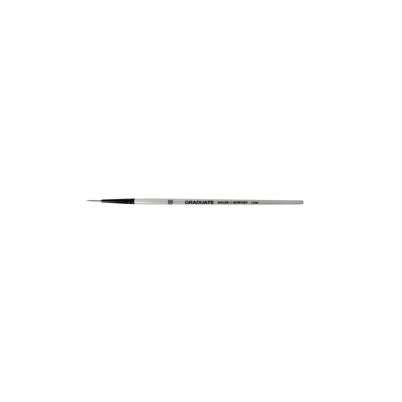 Pennello per acquerello Daler Rowney Graduate - Setole sintetiche - Manico corto - Liner 10/0